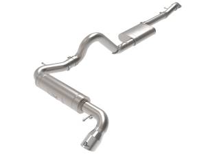 aFe Power - aFe Power Apollo GT Series 3 IN 409 Stainless Steel Cat-Back Exhaust System w/ Polish Tip Ford Bronco 21-23 L4-2.3L (t)/V6-2.7L (tt) - 49-43136-P - Image 1