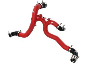 aFe Power BladeRunner 3 IN Aluminum Hot and Cold Charge Pipe Kit Red Kia Stinger 18-23 V6-3.3L (tt) - 46-20504-R