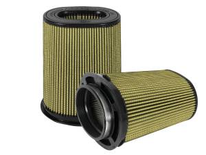 aFe Power - aFe Power Momentum Intake Replacement Air Filter w/ Pro GUARD7 Media (Pair) (6 x 4) IN F x (8-1/4 x 6-1/4) IN B x (7-1/4 x 5) IN T (Inverted) x 10 IN H - 72-91136-MA - Image 1