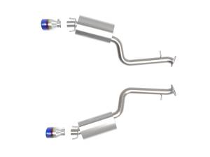 aFe Power - aFe Power Takeda 2-1/2 IN 304 Stainless Steel Axle-Back Exhaust System w/ Blue Tip Lexus IS350 14-23 V6-3.5L - 49-36060-L - Image 3