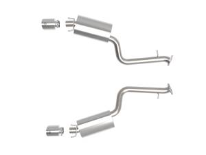 aFe Power - aFe Power Takeda 2-1/2 IN 304 Stainless Steel Axle-Back Exhaust System w/ Polished Tip Lexus IS350 14-23 V6-3.5L - 49-36060-P - Image 3