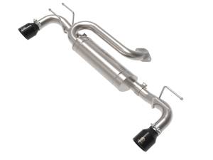 aFe Power Takeda 3 IN to 2-1/2 IN 304 Stainless Steel Axle-Back Exhaust w/ Black Tip Mazda 3 19-23 L4-2.5L/2.5L (t) - 49-37023-B