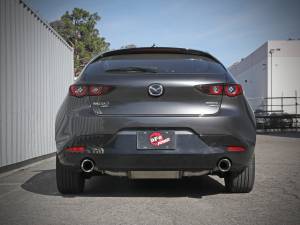aFe Power - aFe Power Takeda 3 IN to 2-1/2 IN 304 Stainless Steel Axle-Back Exhaust w/ Polished Tip Mazda 3 Hatchback 19-23 L4-2.5L/2.5L (t) - 49-37023-P - Image 4