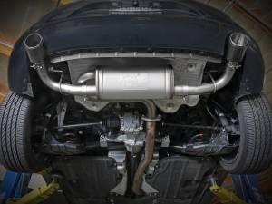 aFe Power - aFe Power Takeda 3 IN to 2-1/2 IN 304 Stainless Steel Axle-Back Exhaust Carbon Fiber Tip Mazda 3 Hatchback 19-23 L4-2.5L/2.5L (t) - 49-37023-C - Image 5