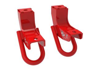 Towing & Recovery - Tow Hooks - aFe Power - aFe POWER Front Tow Hook Red Toyota Tundra 22-24 V6-3.4L (tt) - 450-72T001-R