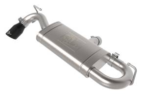 aFe Power Vulcan Series 2-1/2 IN 304 Stainless Steel Axle-Back Exhaust System Black Ford Bronco Sport 21-23 L3-1.5L (t)/L4-2.0L (t) - 49-33141-B