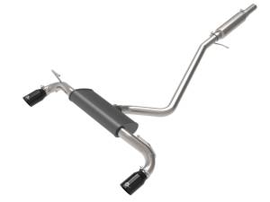 aFe Power Vulcan Series 2-1/2 IN 304 Stainless Steel Cat-Back Exhaust System Black Ford Bronco Sport 21-23 L3-1.5L (t)/L4-2.0L (t) - 49-33142-B