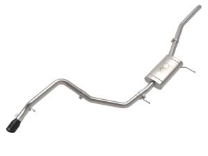 aFe Power - aFe Power Vulcan Series 2-1/2 IN 304 Stainless Steel Cat-Back Exhaust System w/ Black Tip Ford Maverick 22-23 L4-2.0L (t) - 49-33145-B - Image 1
