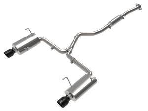 aFe Power Takeda 2-1/2 IN to 2-1/4 IN 304 Stainless Steel Cat-Back Exhaust w/ Black Tip Subaru Forester XT 14-18 H4-2.5L (t) - 49-36804-B