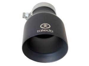 aFe Power - aFe Power Takeda 409 Stainless Steel Clamp-on Exhaust Tip Black 3 IN Inlet x 5 IN Outlet x 9 IN L - 49T30504-B09 - Image 3