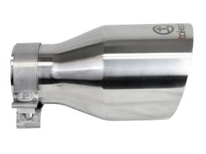 aFe Power - aFe Power Takeda 304 Stainless Steel Clamp-on Exhaust Tip Polished 3 IN Inlet x 5 IN Outlet x 9 IN L - 49T30504-P09 - Image 2
