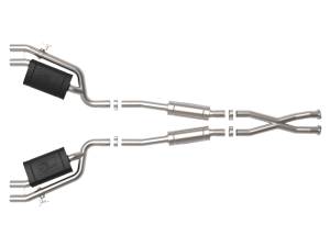 aFe Power - aFe Power Gemini XV 2-1/2 IN 304 Stainless Steel Cat-Back Exhaust System w/ Cut-Out Kia Stinger 18-21 V6-3.3L (tt) - 49-37025 - Image 3