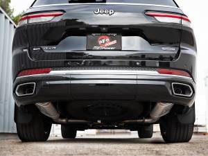 aFe Power - aFe Power Vulcan Series 2-1/4 IN to 2-1/2 IN Stainless Steel Cat-Back Exhaust System Jeep Grand Cherokee L (WL) 21-22 V6-3.6L/V8-5.7L - 49-38100 - Image 4