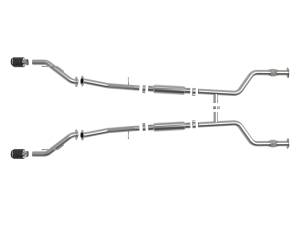 aFe Power - aFe Power Takeda 2-1/2 IN 304 Stainless Steel Cat-Back Exhaust System w/ Carbon Fiber Tips Nissan Z 2023 V6-3.0L (tt) - 49-36138-C - Image 2