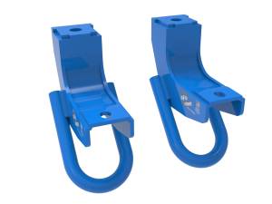 Towing & Recovery - Tow Hooks - aFe Power - aFe POWER Front Tow Hook Blue Toyota Tundra 22-24 V6-3.4L (tt) - 450-72T001-L
