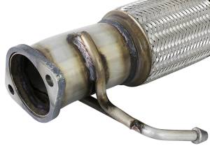 aFe Power - aFe Power Twisted Steel Downpipe 2-1/2 IN 304 Stainless Steel w/ Cat Hyundai Elantra 17-18 L4-1.6L (t) - 48-37001-1HC - Image 4