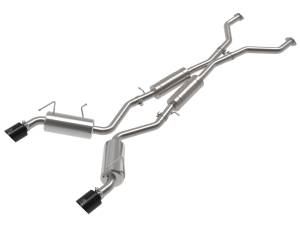 aFe Power Takeda 2-1/2 IN 304 Stainless Steel Cat-Back Exhaust w/ Resonator and Black Tip Nissan 370Z 09-20 V6-3.7L - 49-36139-B