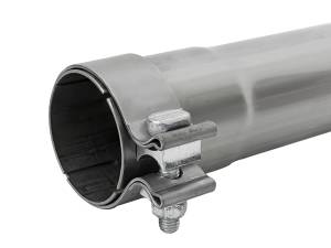 aFe Power - aFe Power MACH Force-Xp 304 Stainless Steel Resonator Delete Pipe 3 IN Inlet/Outlet x 3 IN Dia. x 19 IN Overall Length w/ Clamps - 49M10010 - Image 4
