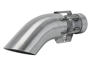 Exhaust - Exhaust Tips - aFe Power - aFe Power MACH Force-Xp 304 Stainless Steel Clamp-on Exhaust Tip Brushed 3 IN Inlet x 4 IN Outlet x 15 IN L - 49T30401-H151