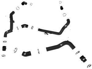 aFe Power - aFe Power BladeRunner 2-1/4 IN & 2-3/4 IN Aluminum Hot and Cold Charge Pipe Kit Black Ford Explorer ST 20-21 V6-3.0L (tt) - 46-20654-B - Image 2