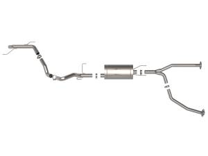 aFe Power - aFe Power Vulcan Series 2-1/2 IN to 3 IN Stainless Steel Cat-Back Exhaust System Toyota Sequoia 23-24 V6-3.4L (tt) - 49-36069 - Image 2