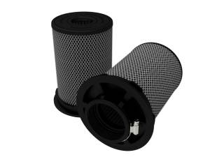 aFe Power Momentum Intake Replacement Air Filter w/ Black Pro 5R Media (Pair) 4-1/2 IN F x (8x6-1/2) IN B x (6-3/4x5-1/2) IN T (Inverted) x 8 IN H - 20-91203KM