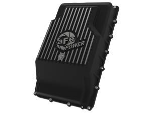aFe POWER Pro Series Transmission Pan Black w/ Machined Fins Ford Trucks/SUVs 17-23 (10R60/10R80) - 46-71330B