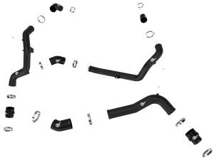 aFe Power - aFe Power BladeRunner 2-1/4 IN & 2-3/4 IN Aluminum Hot and Cold Charge Pipe Kit Black Ford Explorer ST 22-23 V6-3.0L (tt) - 46-20674-B - Image 2