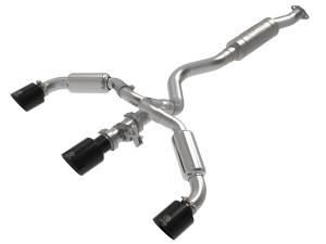 aFe Power Gemini XV 3 IN to 2-1/2 IN 304 Stainless Steel Cat-Back Exhaust w/ Cut-Out Black Toyota GR Corolla 23-24 L3-1.6L (t) - 49-36070-B
