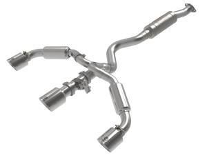 aFe Power Gemini XV 3 to 2-1/2 IN 304 Stainless Steel Cat-Back Exhaust w/ Cut-Out Polished Toyota GR Corolla 23-24 L3-1.6L (t) - 49-36070-P