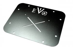 Exterior - License Plate - EVO Manufacturing - Jeep JK Gate Plate Vent Delete 07-18 Wrangler JK EVO Manufacturing