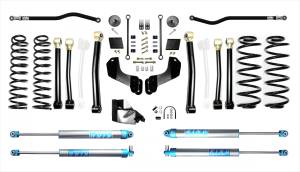 Jeep Wrangler JLU 4.5 Inch Heavy Duty High Clearance Plus Long Arm Suspension System with EVO SPEC King 2.0 Inch Shocks EVO Manufacturing