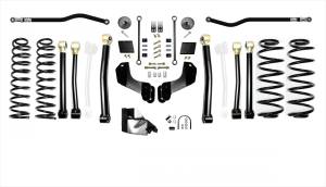 Jeep Wrangler JLU 4.5 Inch Heavy Duty High Clearance Plus Long Arm Suspension System EVO Manufacturing