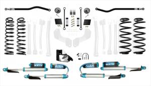 Jeep Wranlger JLU 2.5 Inch Heavy Duty High Clearance Plus Long Arm w/EVO SPEC King 2.5 Inch Shocks with Adjusters EVO Manufacturing