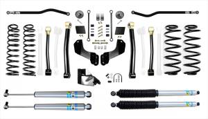 18-Present Jeep Wrangler JL 4.5 Inch Enforcer Overland 4XE Lift Stage 3 Plus with Bilstein Shocks EVO Manufacturing