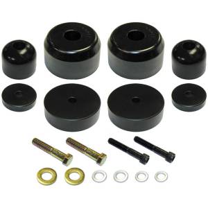 RockJock 4x4 Bump Stop Kit 97-06 Wrangler TJ/LJ/XJ/MJ Front Includes Polyurethane Bump Stops Aluminum Spacers Hardware - CE-9122F