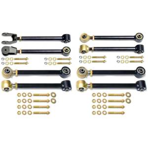 RockJock 4x4 Johnny Joint Control Arm Set 97-06 Wrangler TJ and LJ Unlimited Adjustable Set Of 8 - CE-9100