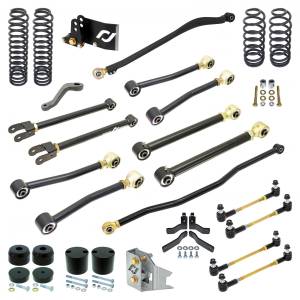 RockJock 4x4 Pro Edition Johnny Joint Suspension System for JK Wrangler Unlimited (4-door) 4 Inch lift - RJ-JK4DR1-101