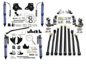 EVO Jeep Wrangler JK High Clearance PRO Long Arm, BLACK w/Comp Adjusters - EVO-202BA