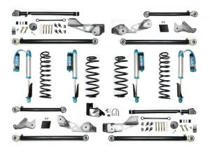 EVO MFG JLU Diesel 4.5&quot; JLU High Clearance Long Arm w/  EVO SPEC King 2.5 Shocks with Adjusters - EVO-3056DKA