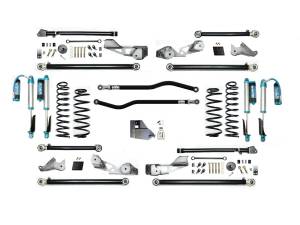 EVO MFG JLU Diesel 4.5&quot; JLU High Clearance Long Arm PLUS w/  EVO SPEC King 2.5 Shocks with Adjusters - EVO-3056DPKA